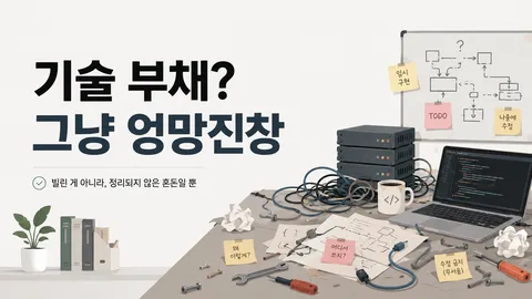 "기술 부채"라고 부르지 말고, 그냥 "엉망진창"이라고 부르자. 