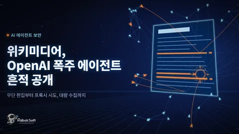 위키미디어, OpenAI '폭주 에이전트' 흔적 공개